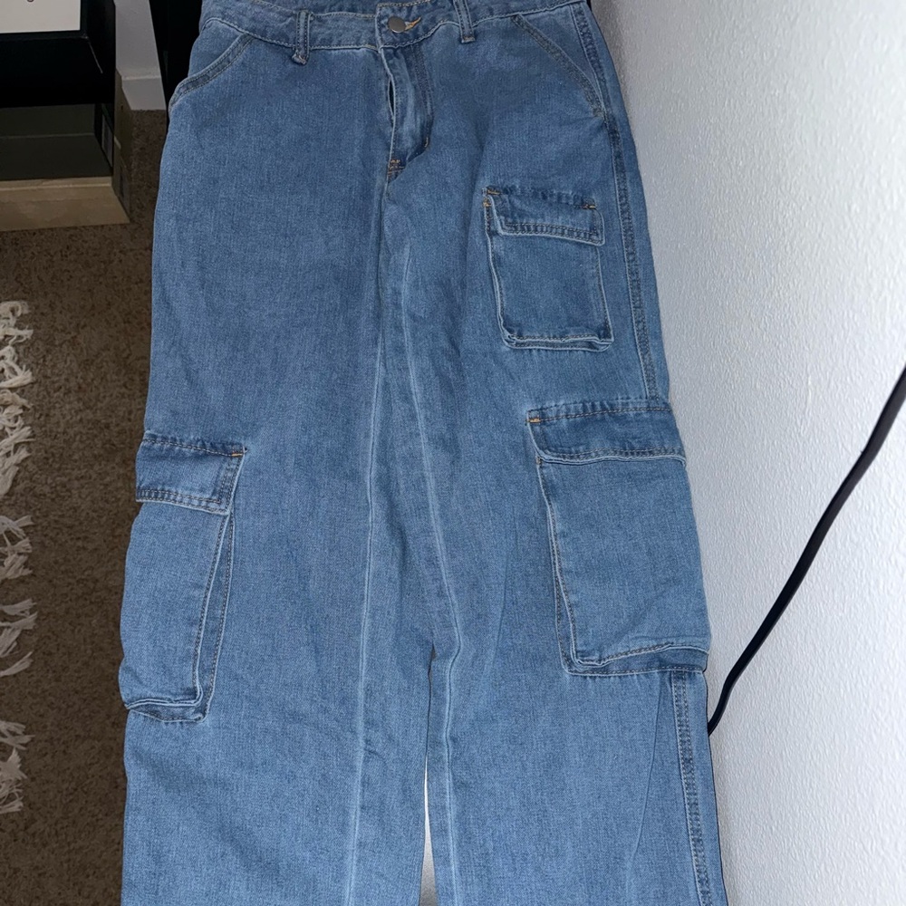 Women’s Blue Cargo Pants brand new